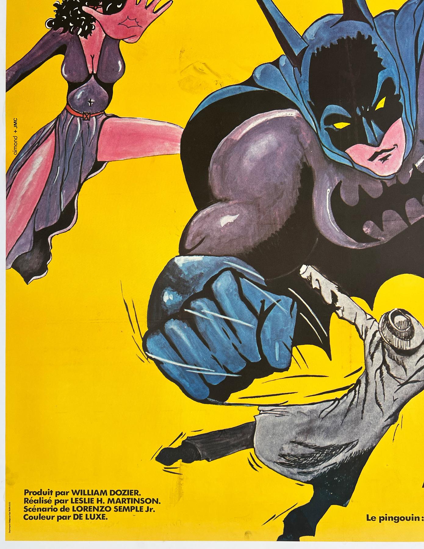 Batman R1970s French Grande Film Movie Poster For Sale 1