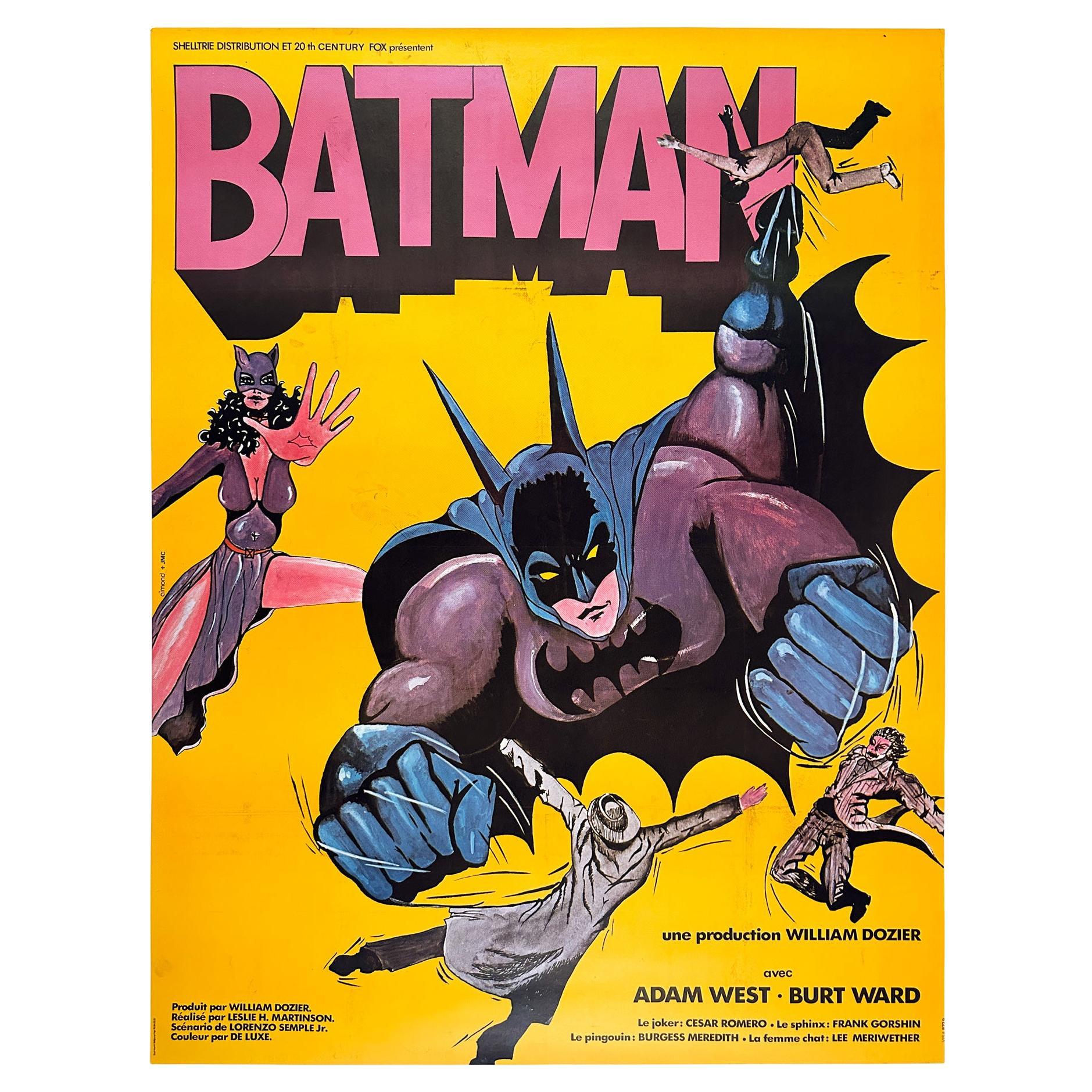 Batman R1970s French Grande Film Movie Poster