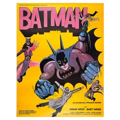 Batman R1970s French Grande Film Movie Poster