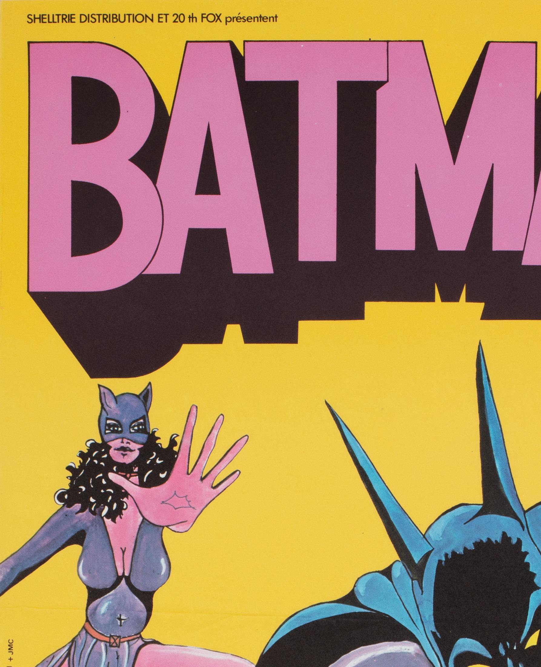 Linen Batman R1970s French Petite Film Movie Poster