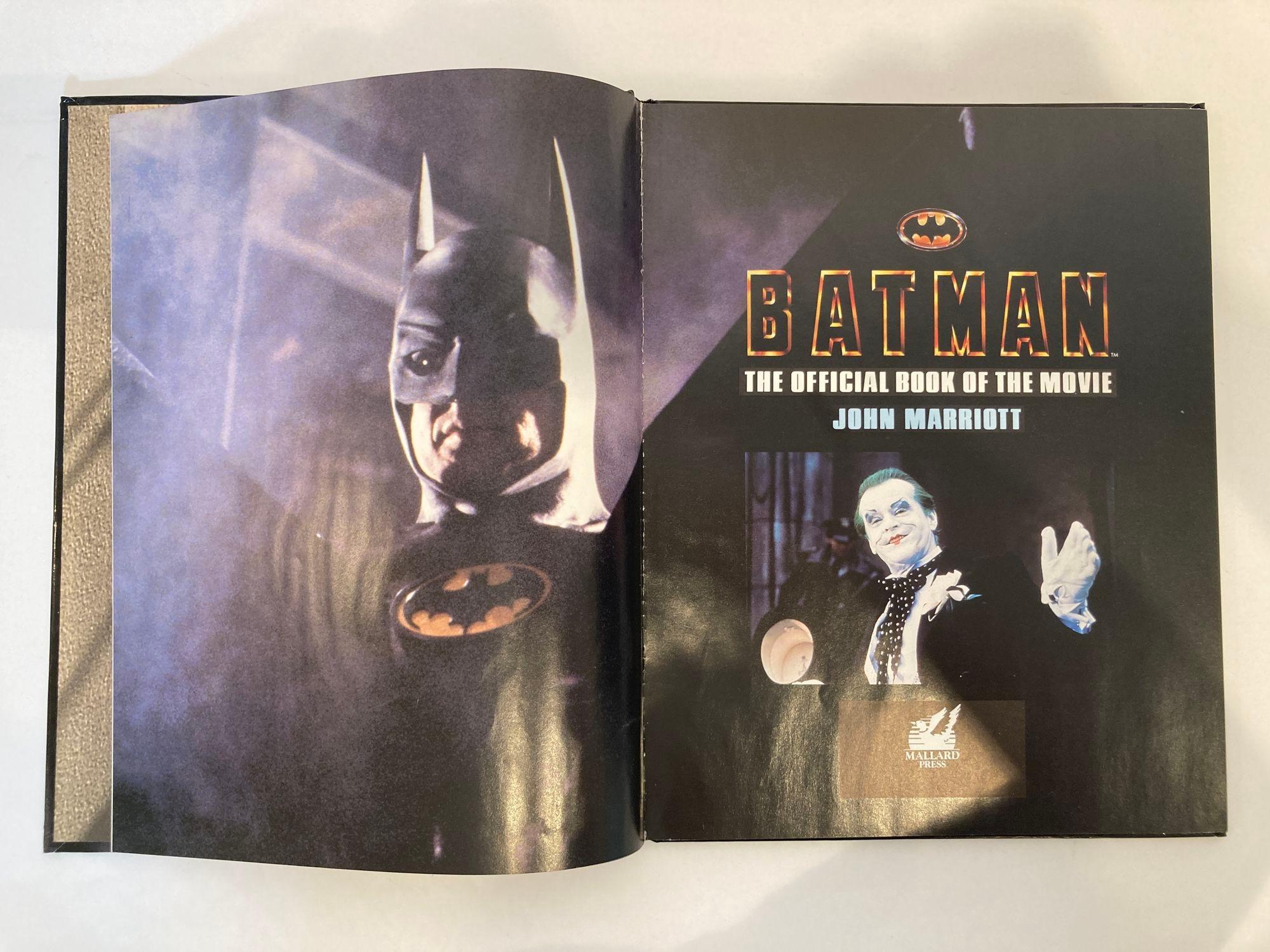 Paper Batman: the Official Book of the Movie by John Marriott Hardcover, 1989 For Sale