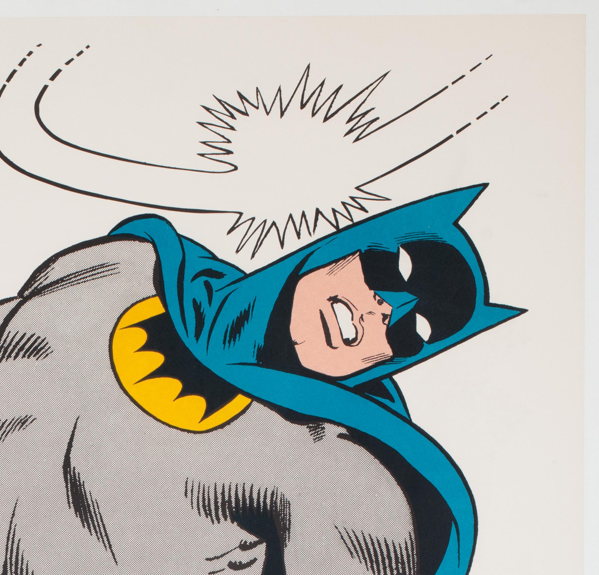 Batman Vintage 1966 US Poster, Carmine Infantino In Excellent Condition For Sale In Bath, Somerset