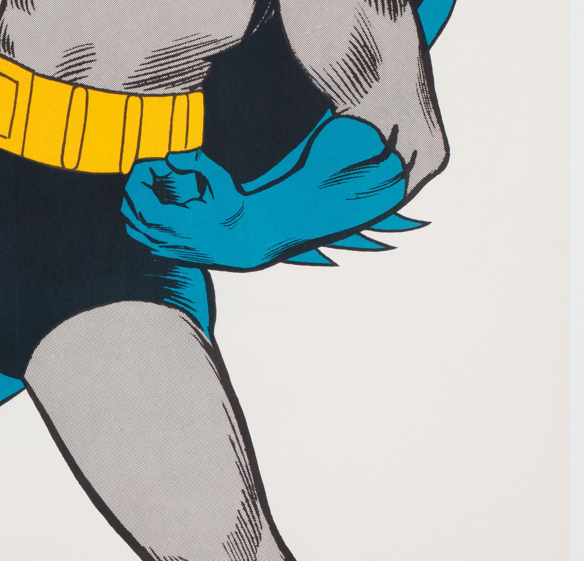 Linen Batman Vintage 1966 US Poster, Carmine Infantino For Sale
