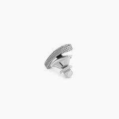 Épingle Baton avec pavé de diamants blancs en argent sterling