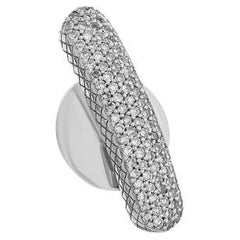 Épingle Baton avec pavé de diamants blancs en argent sterling