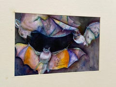 Bats Watercolor by Floss Romm Dworkin, 1980