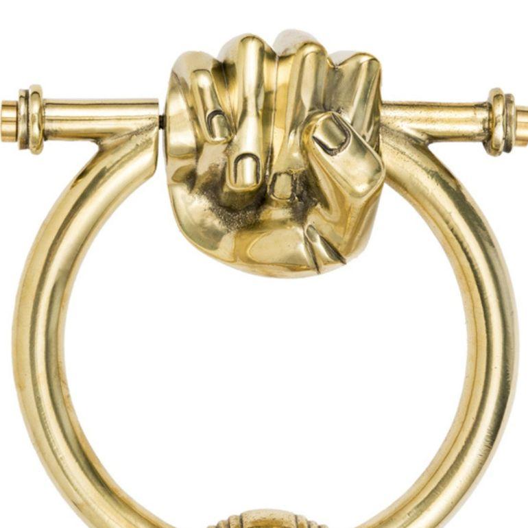 European Frankestein Brass Knocker For Sale