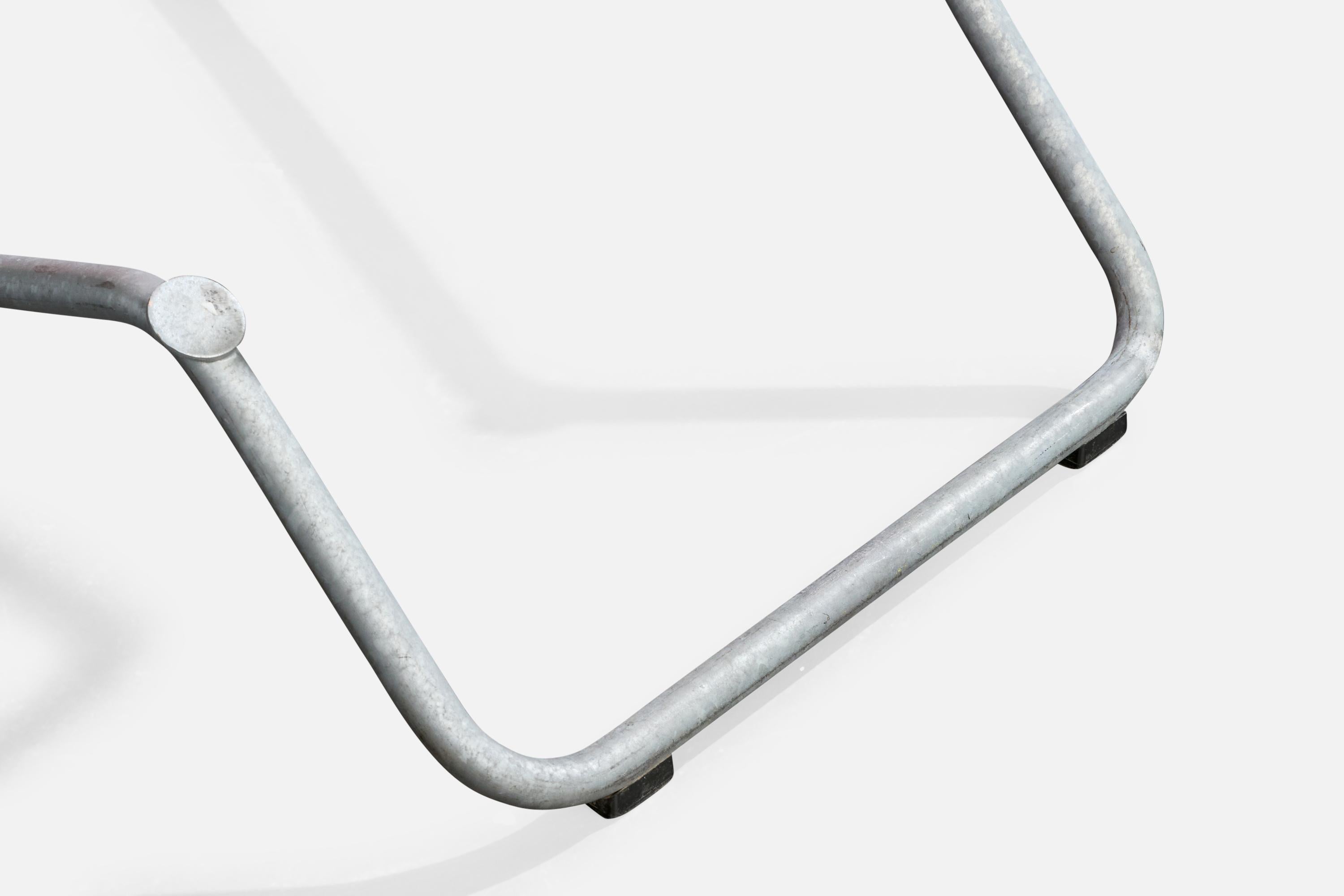 Battista und Gino Giudici, Loungesessel, Stahl, Segeltuch, Schweiz, 1945 im Zustand „Gut“ im Angebot in High Point, NC