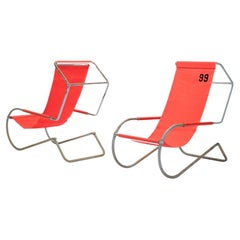 Battista and Gino Giudici pair of "Lido" Sun lounge chairs Italy 1936 / 1946