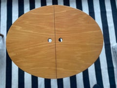 Table Battista Folding de Romeo Sozzi/ Promemoria avec surface en bois de cerisier