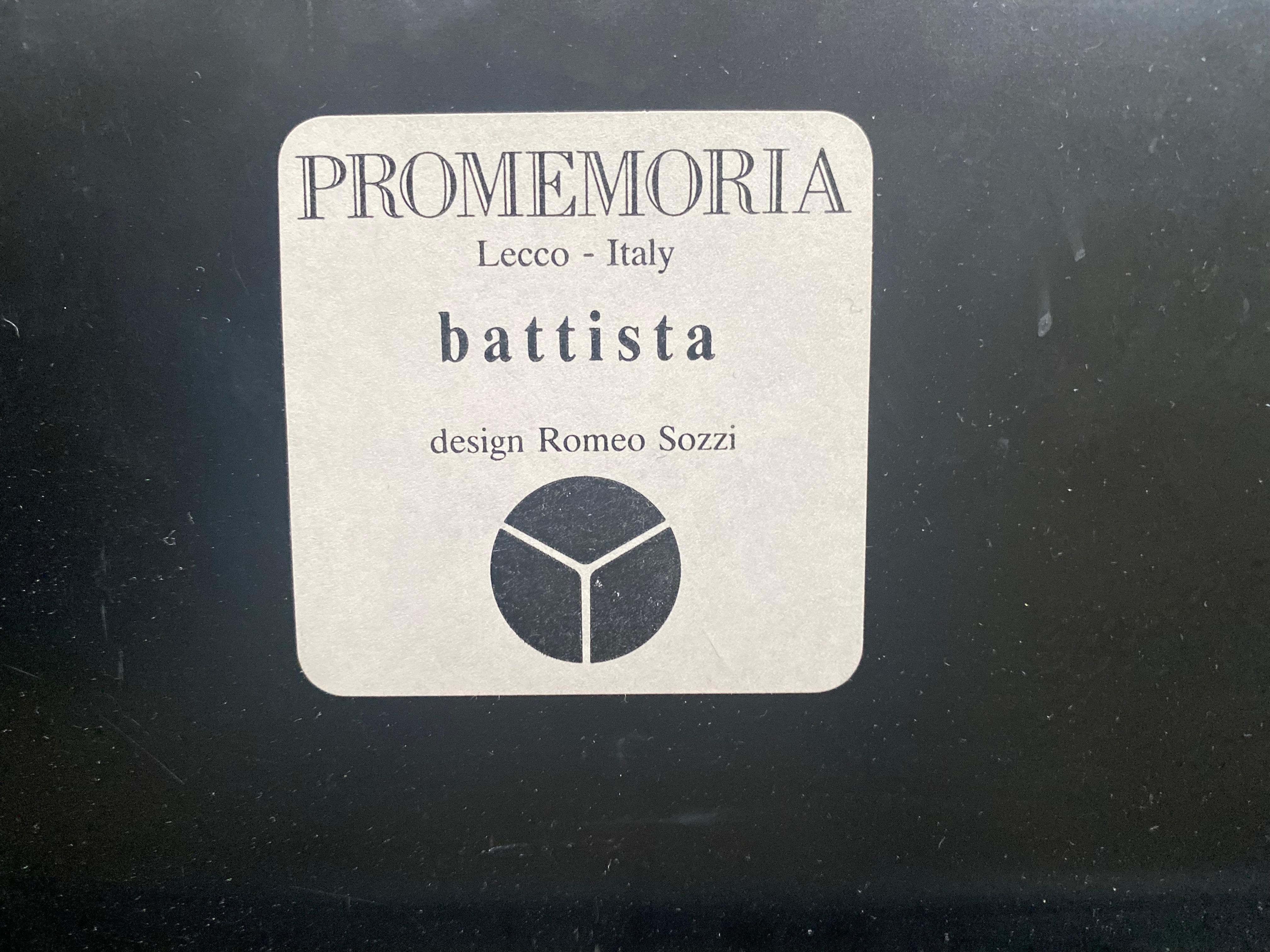 20ième siècle Table Battista Folding de Romeo Sozzi/ Promemoria avec surface en bois de cerisier en vente