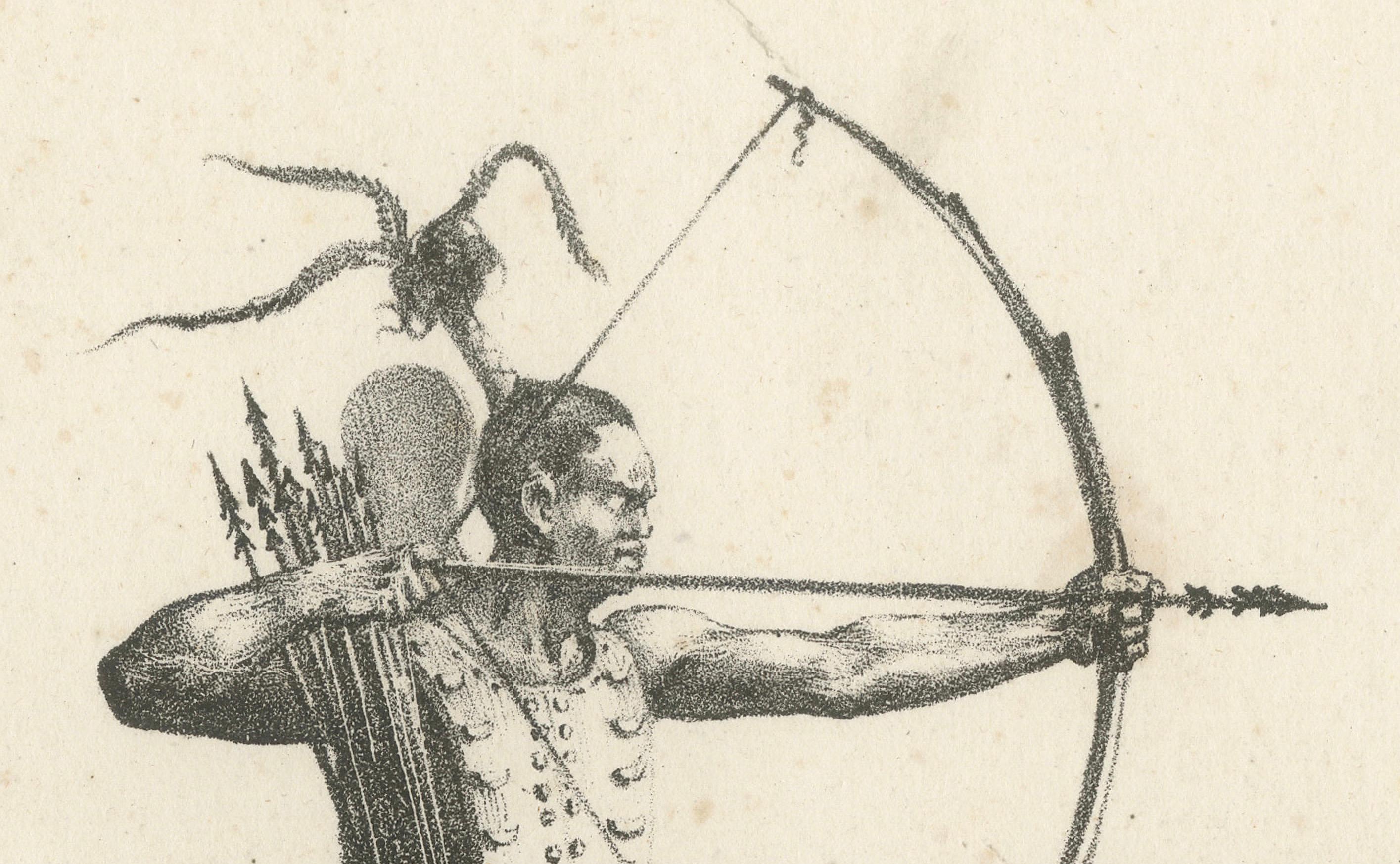 Battle in Owhyhee (Hawaii) - Combat of Two Anthropophages, Kupferstich aus dem Jahr 1785 (Graviert) im Angebot
