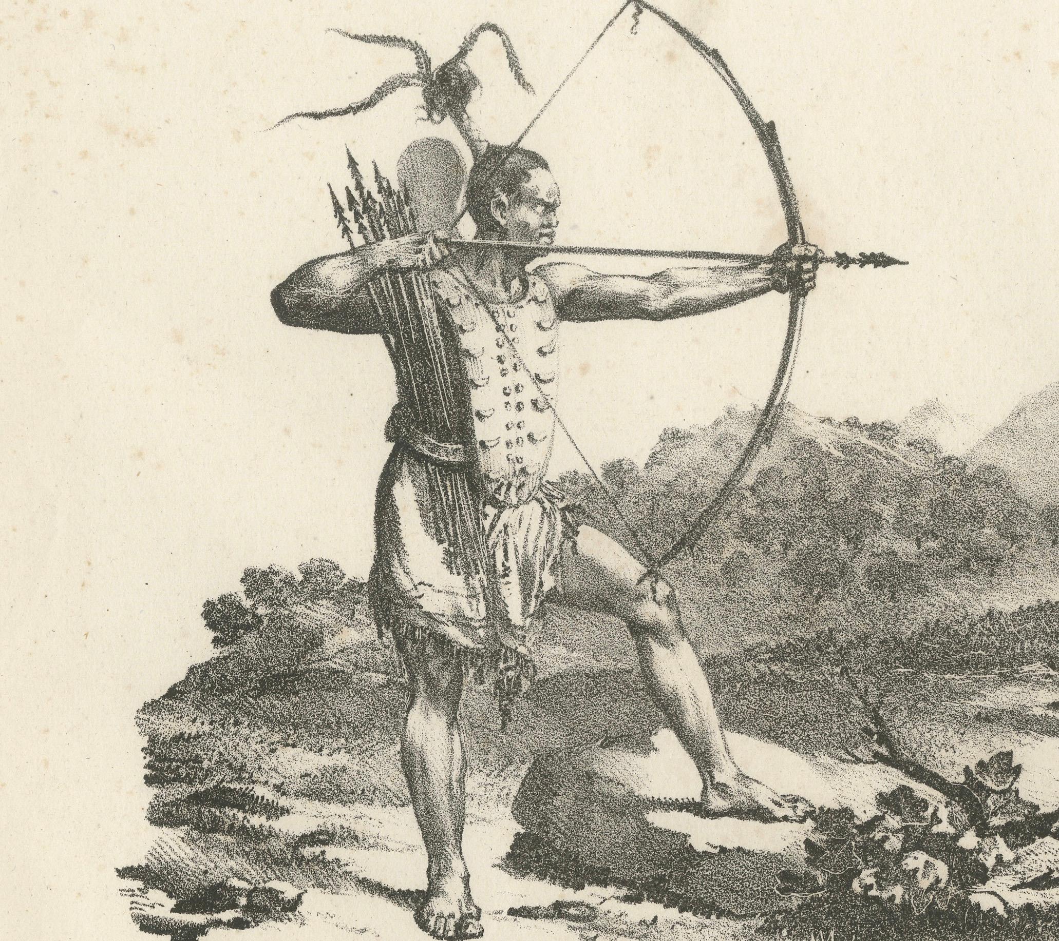 Battle in Owhyhee (Hawaii) - Combat of Two Anthropophages, Kupferstich aus dem Jahr 1785 (Spätes 18. Jahrhundert) im Angebot