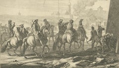 Battle of Augsburg 1703 – Bavarian Succession War, Rugendas Engraving