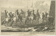 Battle of Augsburg 1703 – Bavarian Succession War, Rugendas Engraving