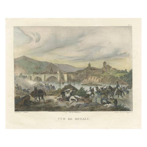 Battle of Besalú: French Troops in Action During the Napoleonic Wars, 1808