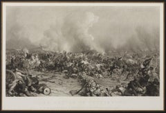 "Battle of Gettysburg" by Peter F. Rothermel, Antique Engraving, 1872
