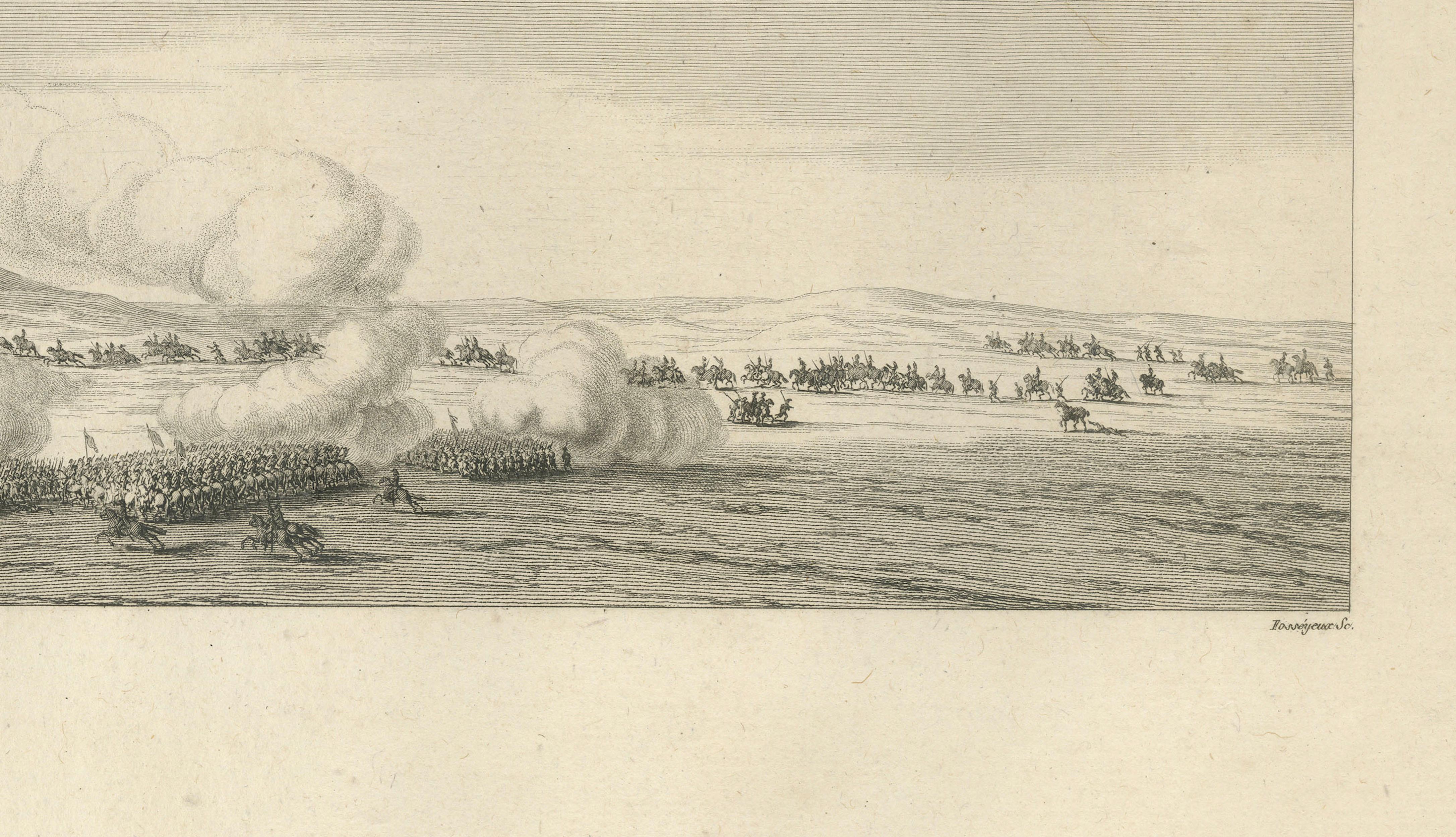 Battle of Samannoud, Denon in Egypt, Napoleon Egypt Campaign Engraving, 1802