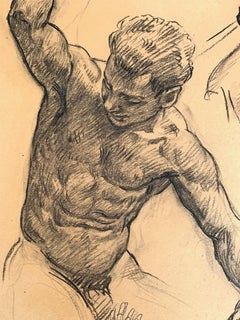 "Battle of the Lapiths and Centaurs, " Important Study for Clark Library, UCLA