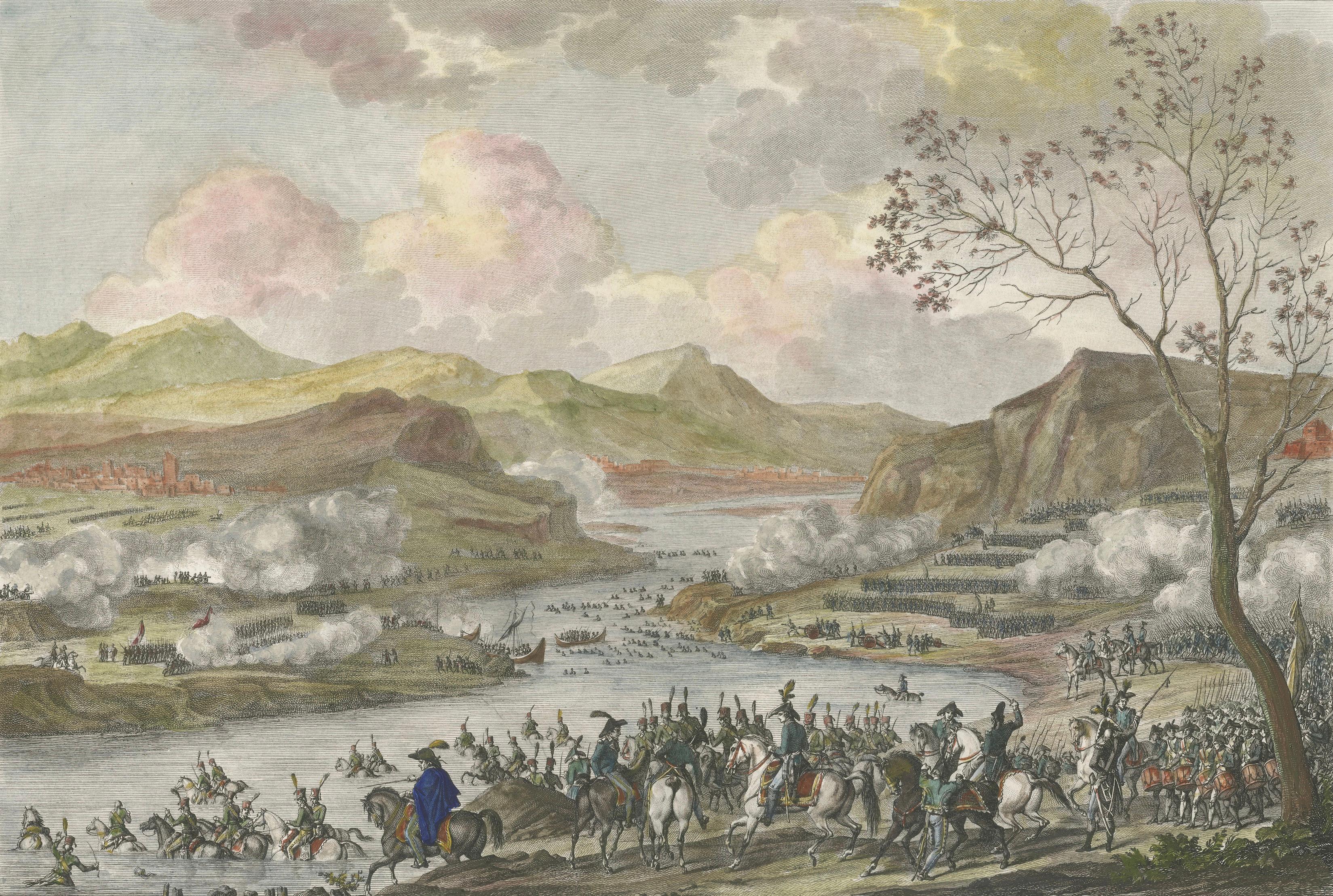 Battle of the Tagliamento 1797 – Napoleonic Wars River Crossing Scene, 1808
