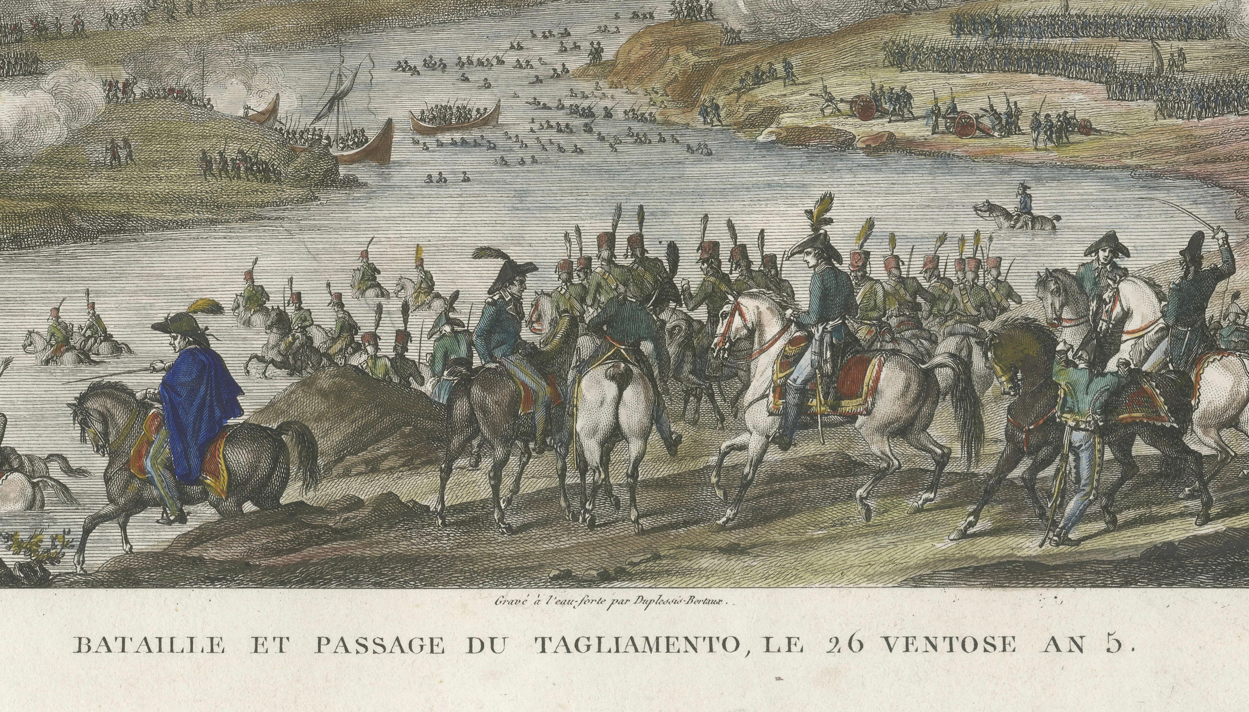 Battle of the Tagliamento 1797 – Napoleonic Wars River Crossing Scene, 1808