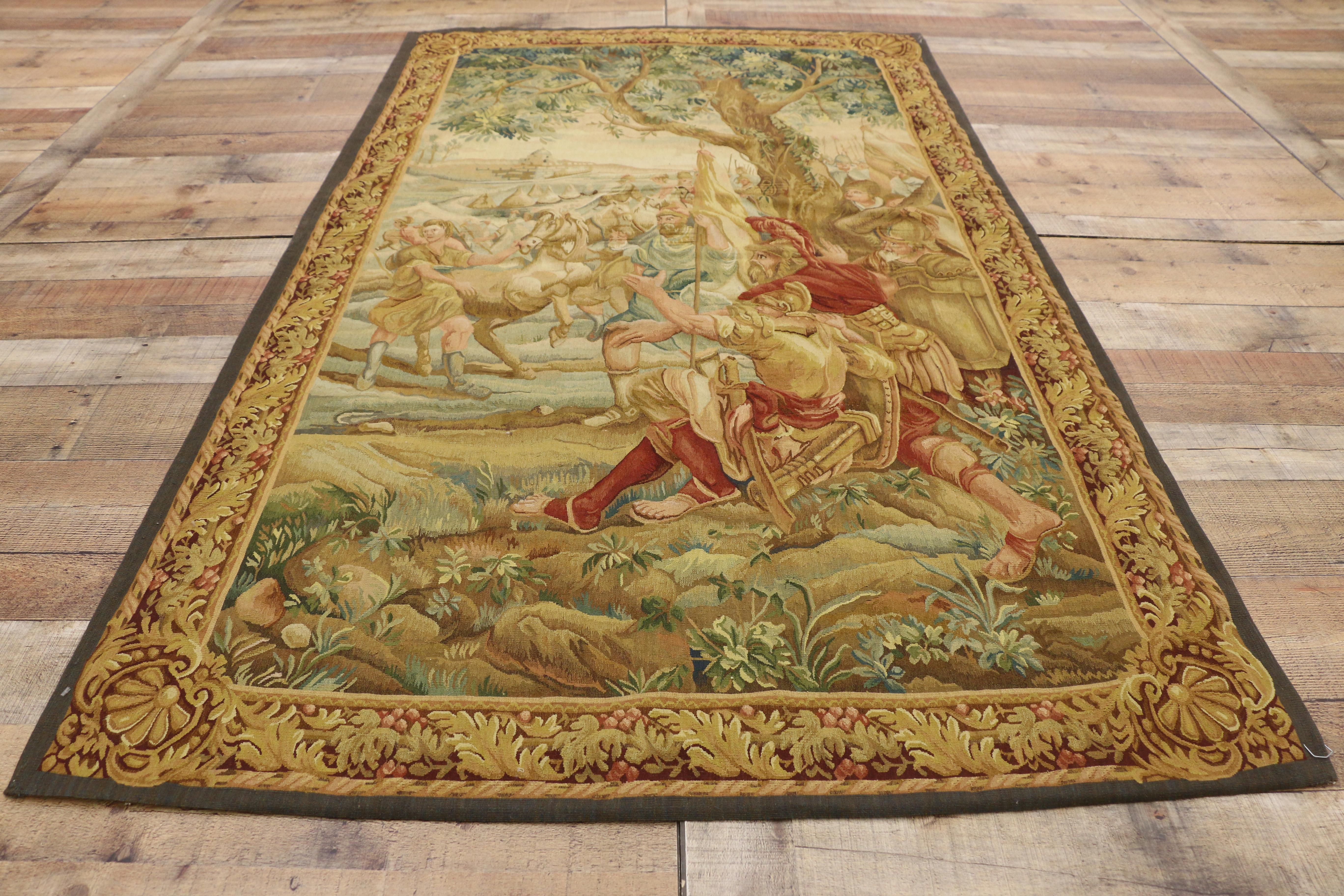 Battle of the Teutoburg Forest Scene Tapestry with Medieval Style, Wall Hanging In New Condition In Dallas, TX