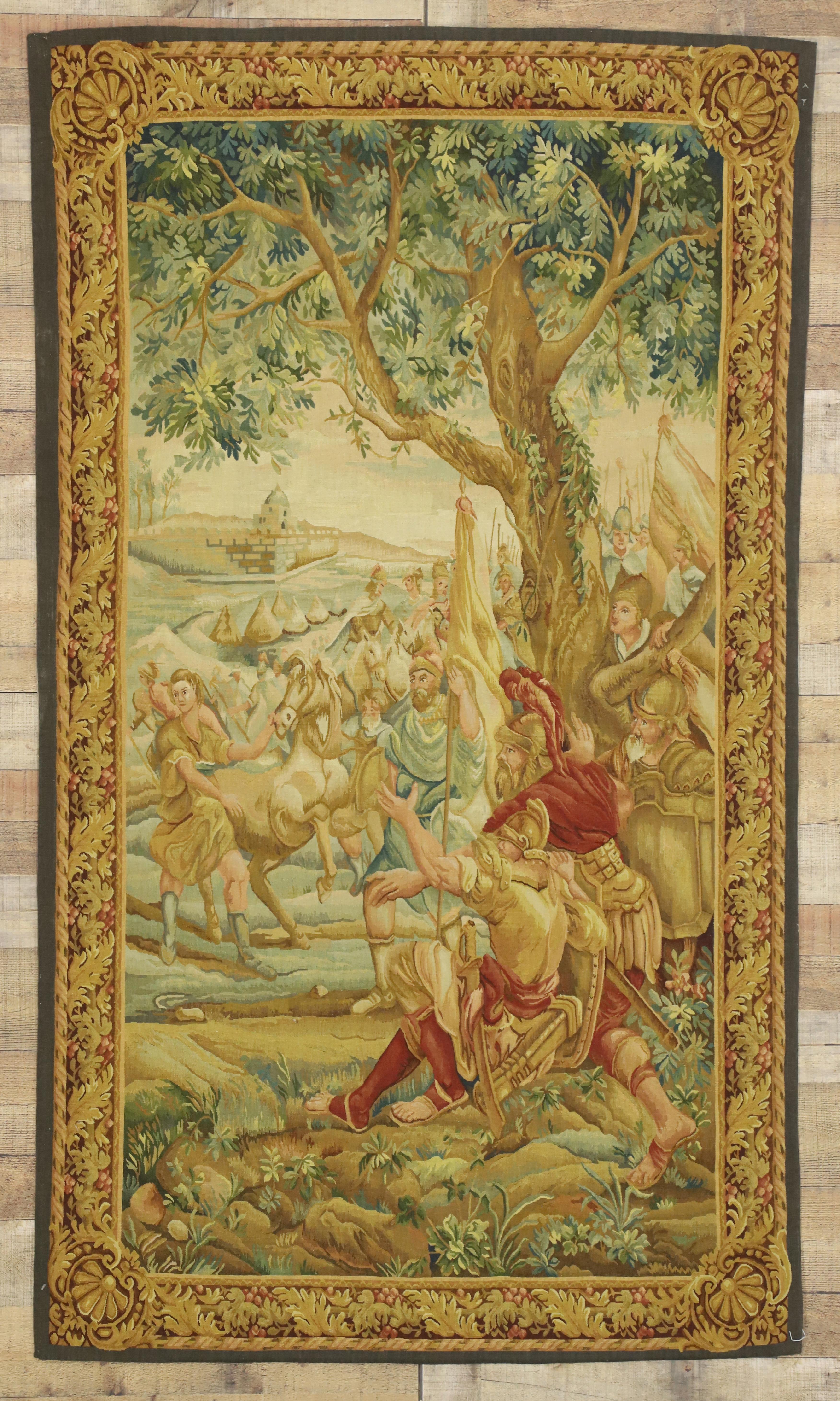 Contemporary Battle of the Teutoburg Forest Scene Tapestry with Medieval Style, Wall Hanging