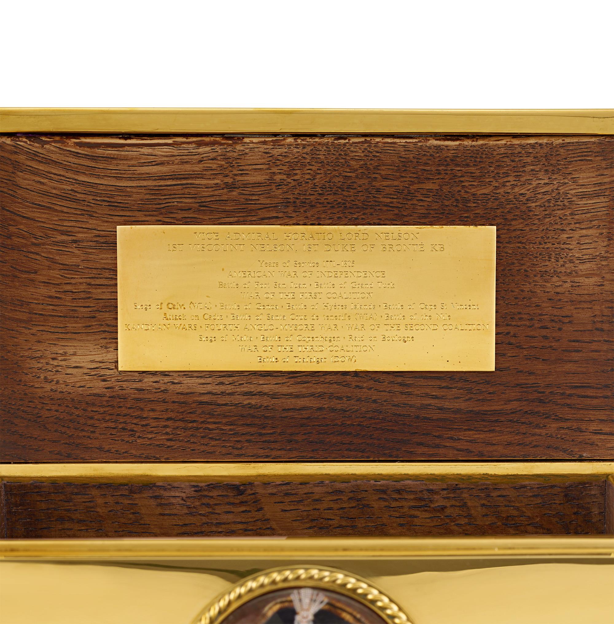 Autre Coffret de la bataille de Trafalgar bicentenaire en argent doré en vente