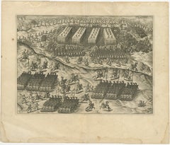 Battle of Turnhout 1597 – Dutch and English Victory over Spanish, Published 1700