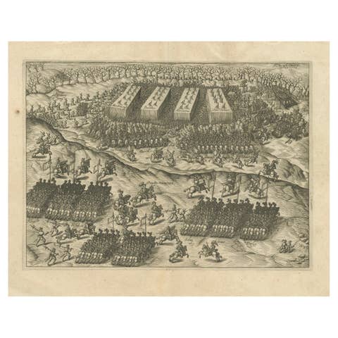 Battle of Turnhout 1597 – Dutch and English Victory over Spanish, Published 1700