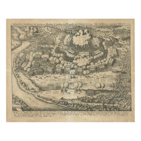 Battle of Wimpfen, 1622: Engraving by Matthäus Merian (ca. 1645)
