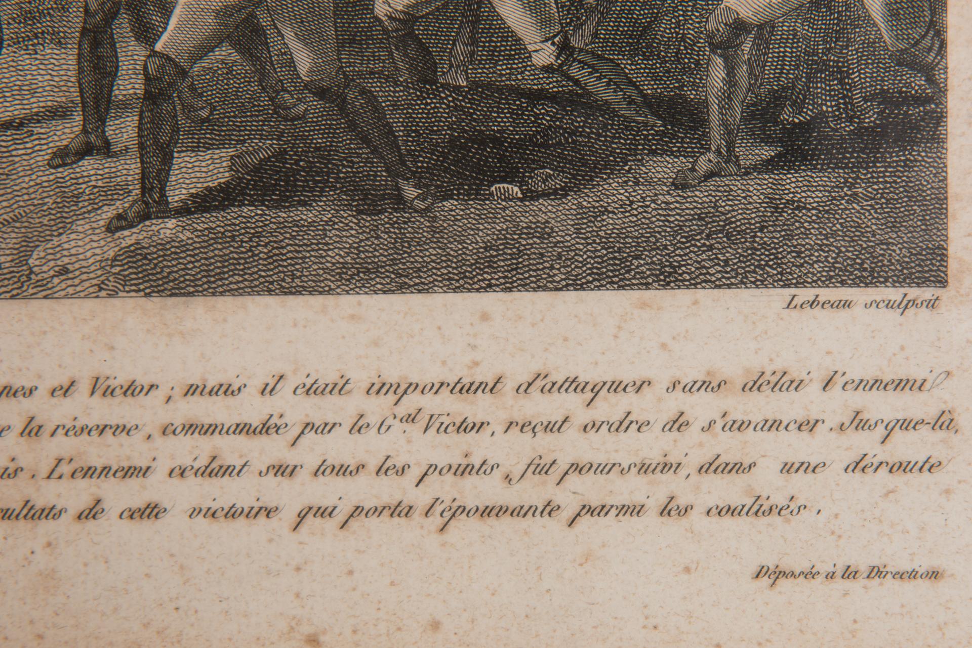 Battles of Montebello and Casteggio in Antique Frame In Excellent Condition For Sale In Alessandria, Piemonte
