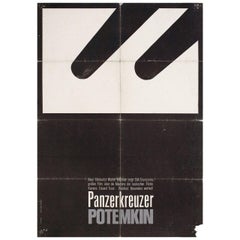 "Le Cuirassé Potemkine" R1965 Affiche de film allemand A1