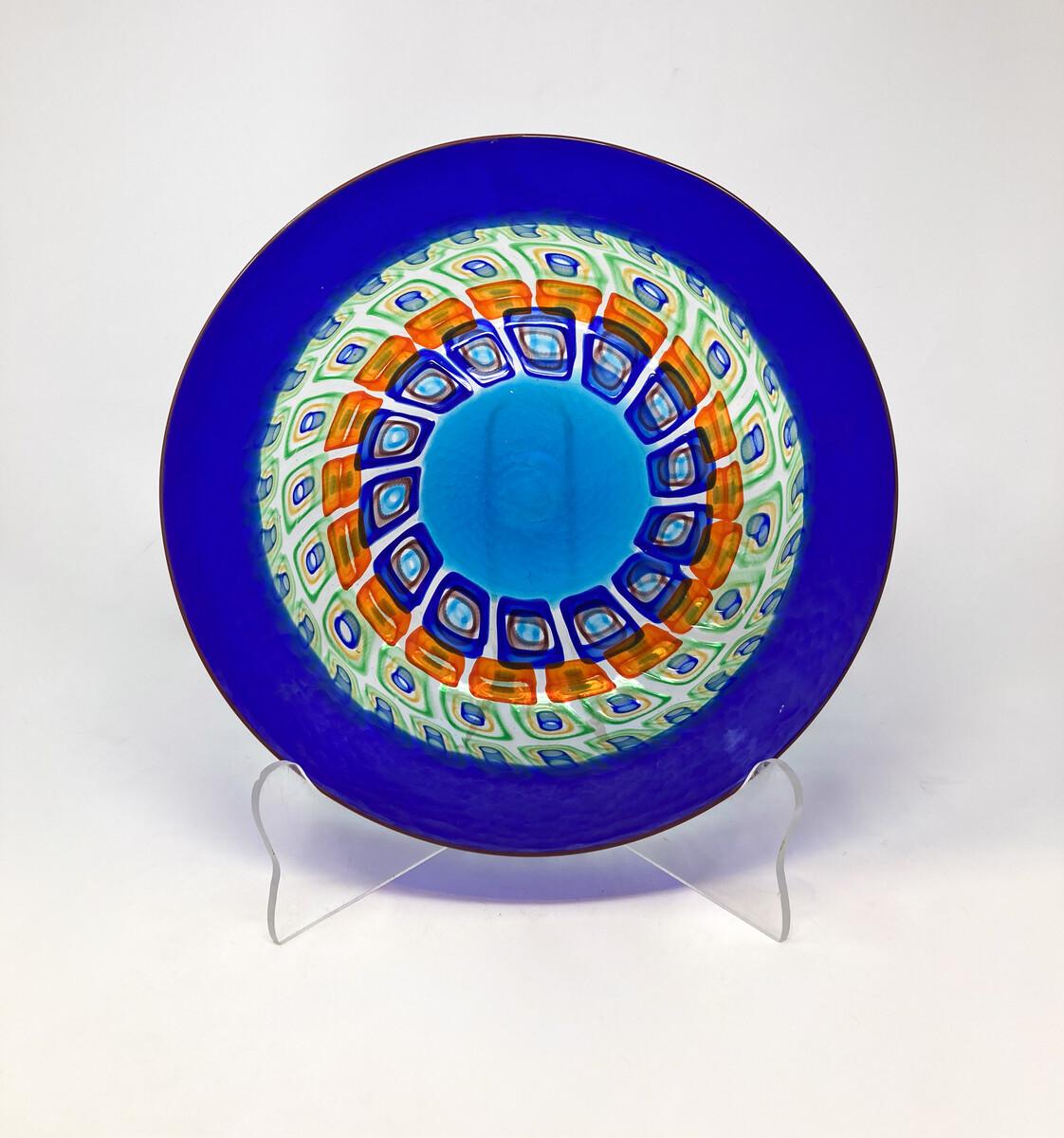 Battuto Plate by La Murrina, Italy, 1960s In Good Condition For Sale In Brussels, BE