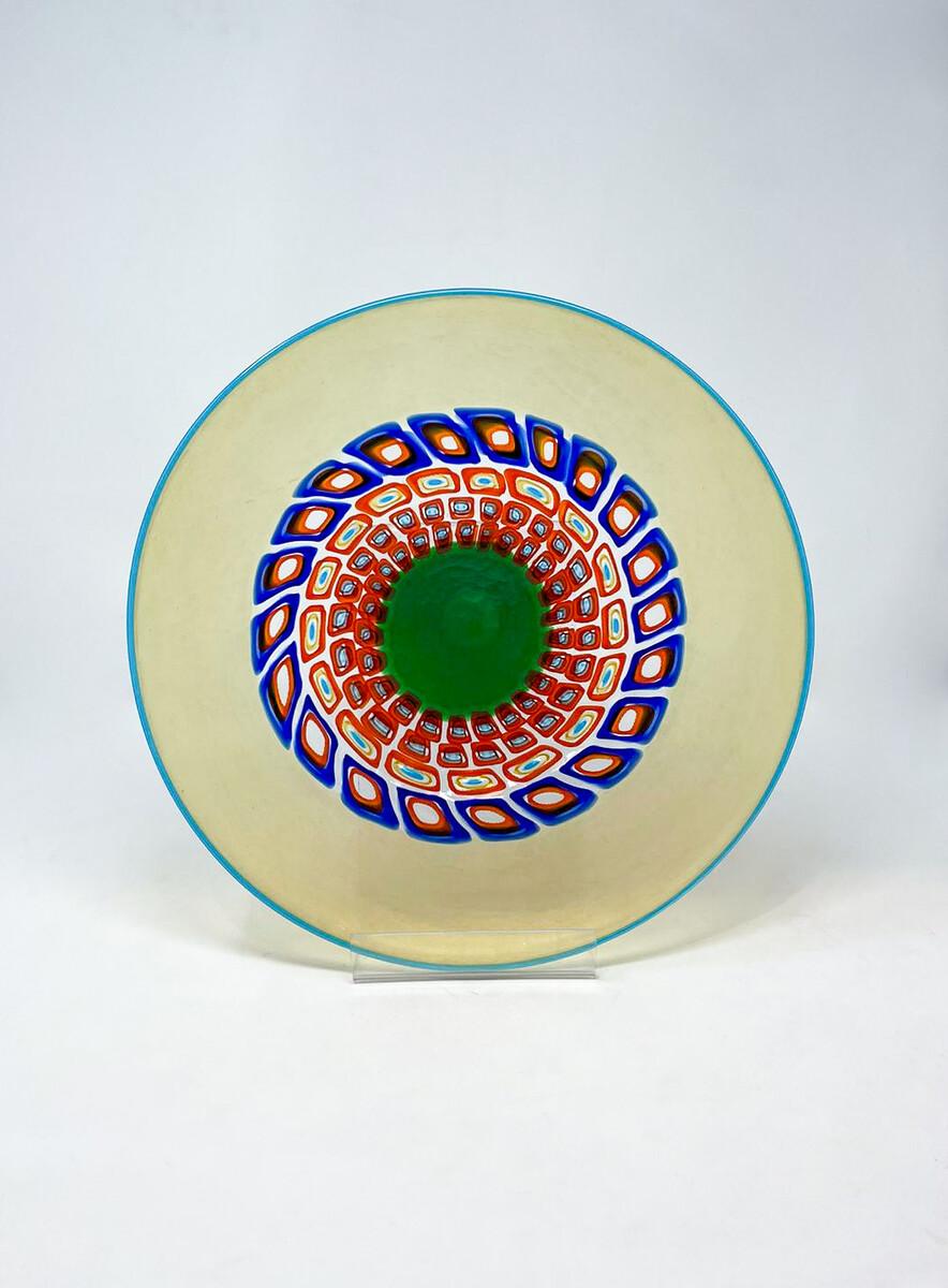 Battuto Plate by La Murrina, Italy, 1960s In Good Condition For Sale In Brussels, BE