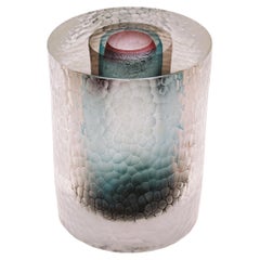 Battuto Thickie Blown Glass Vase