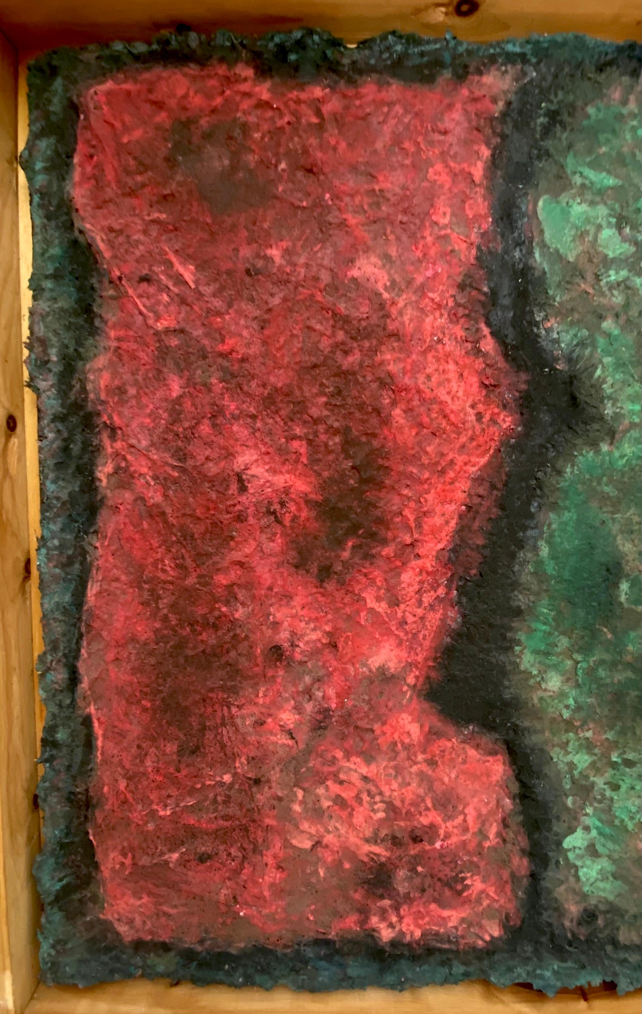 Batuz, Gemälde auf Papier Pulp (Handbemalt)