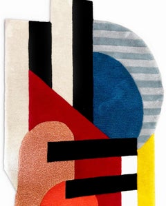 Tapis en laine de style Bau Haus de forme irrégulière par RAG HOME