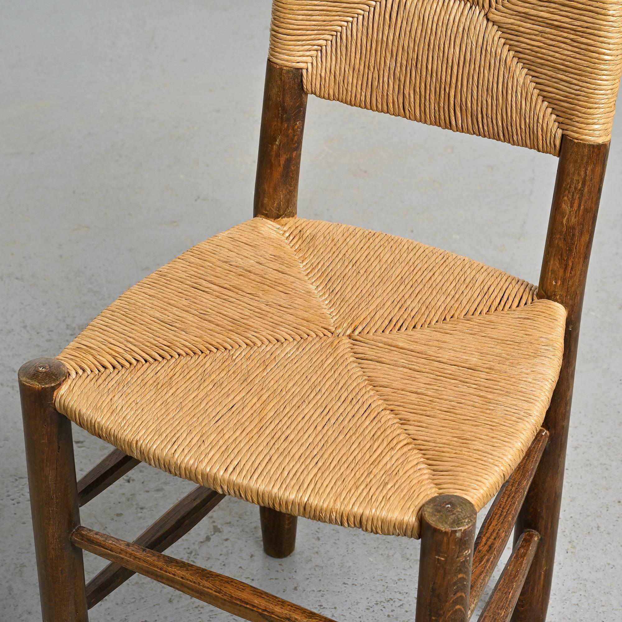 Bauche Chair & Stool by Charlotte Perriand, circa 1950, Set of 2 en venta 4