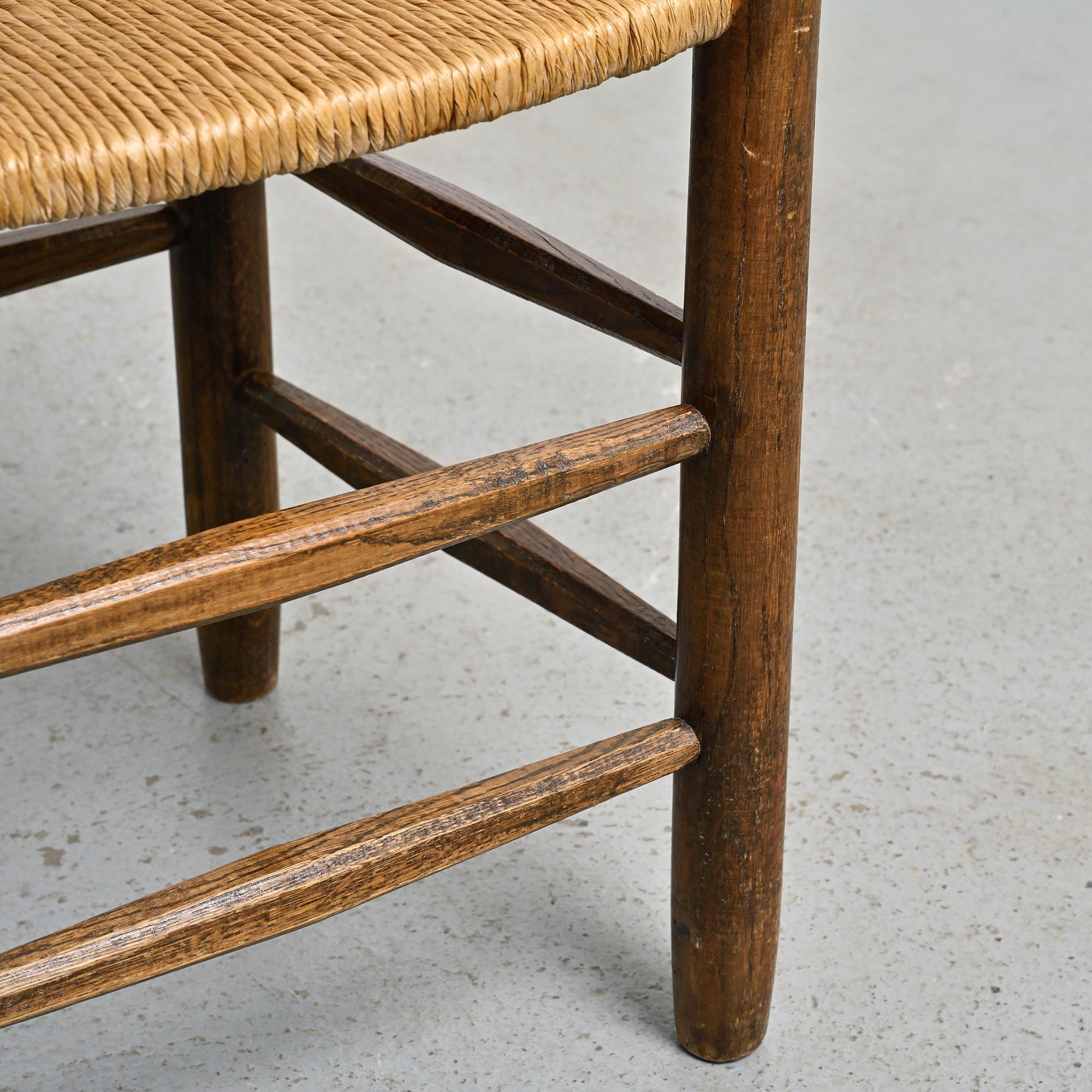 Bauche Chair & Stool by Charlotte Perriand, circa 1950, Set of 2 en venta 6