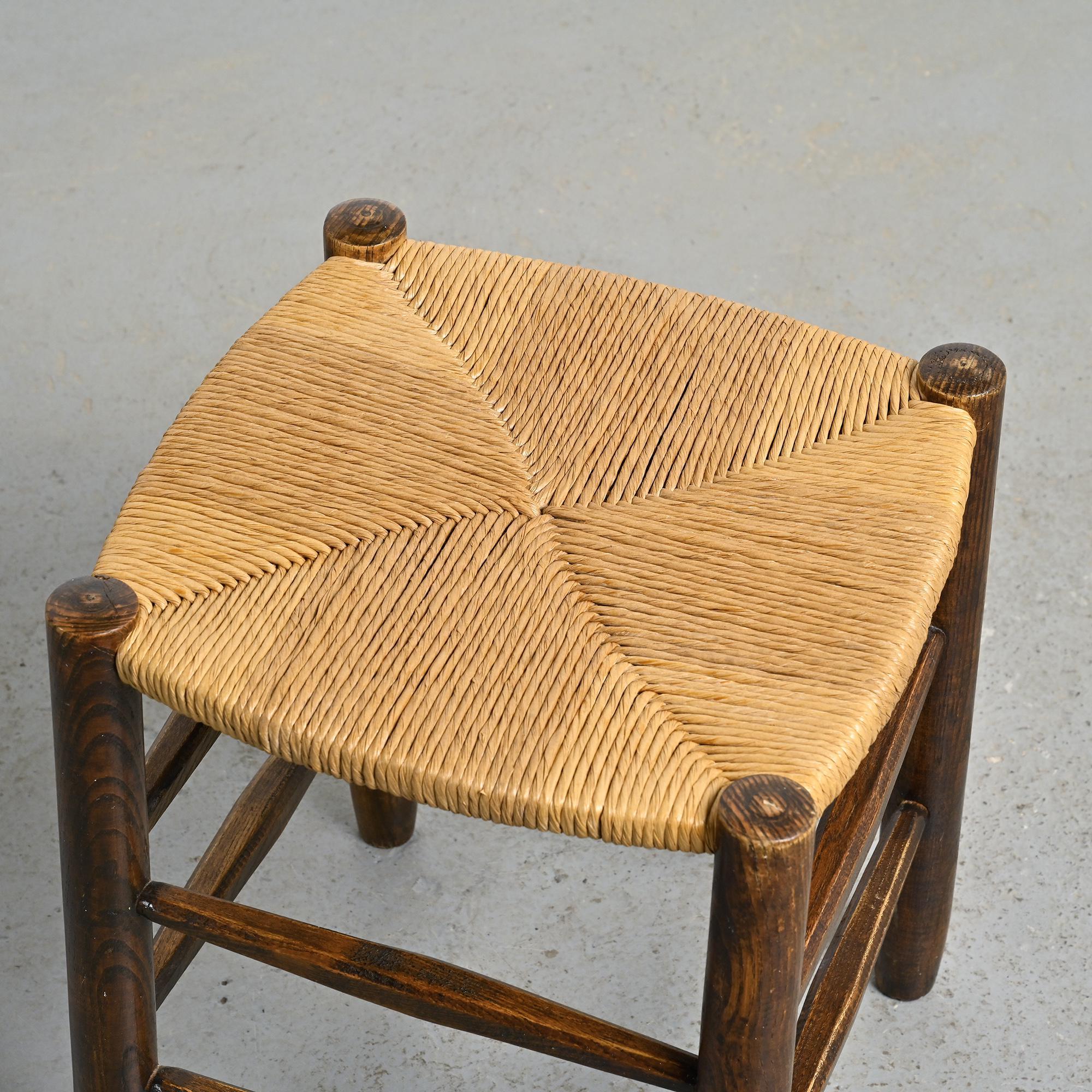 Bauche Chair & Stool by Charlotte Perriand, circa 1950, Set of 2 en venta 8