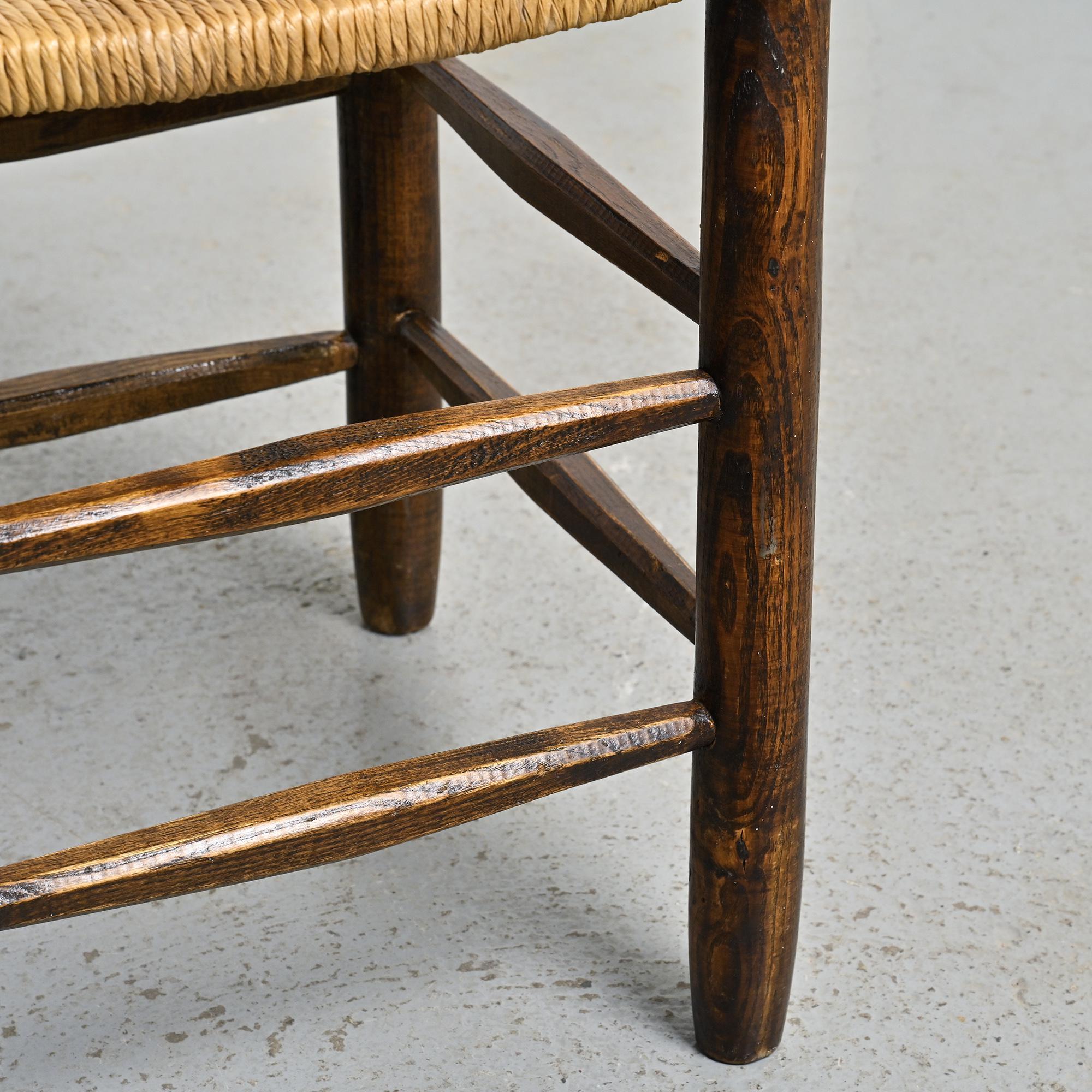 Bauche Chair & Stool by Charlotte Perriand, circa 1950, Set of 2 en venta 11