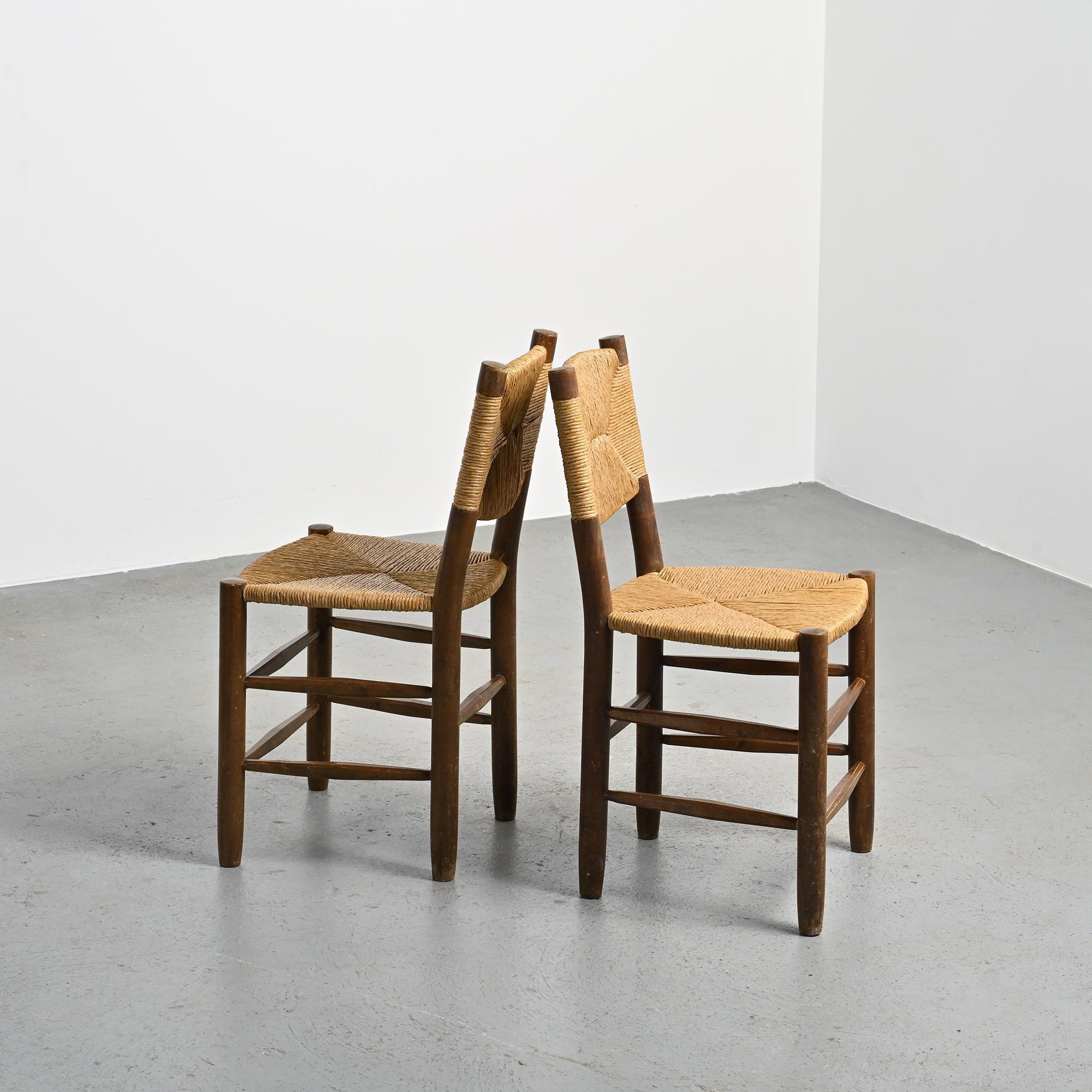 Bauche Chairs by Charlotte Perriand, circa 1950, Set of 2 (Französisch) im Angebot