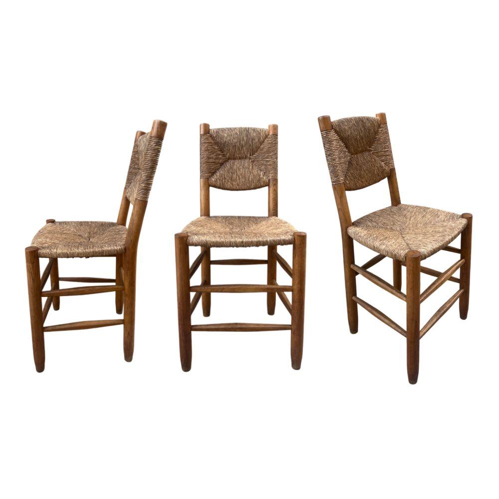 Ash wood and woven straw
4 chairs available
Solid wood frame, straw-weave seat and back