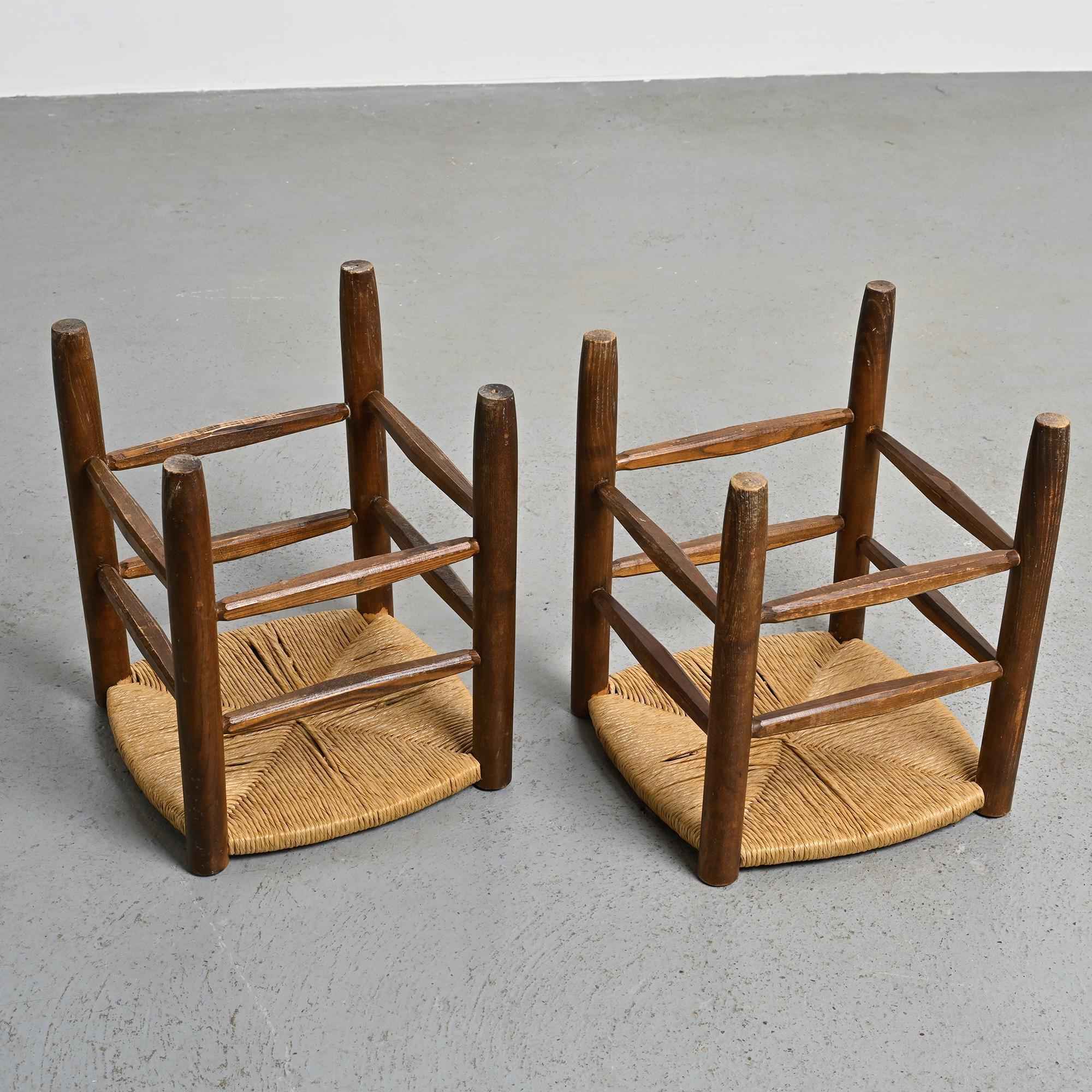 Bauche Stools by Charlotte Perriand, circa 1950, Set of 2 in vendita 3