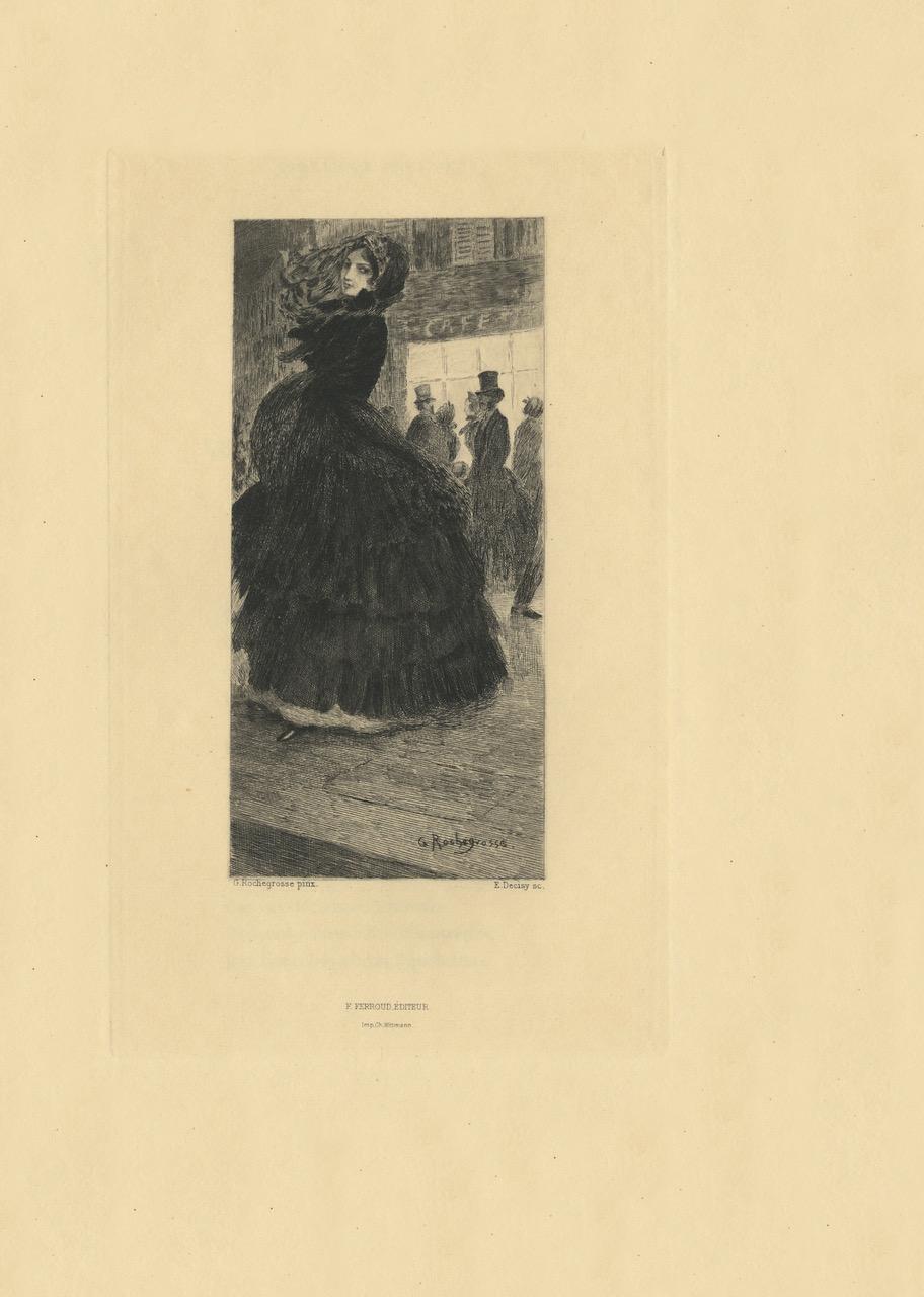 Baudelaires FLEURS DU MAL, wunderschön illustriert und mit Originalzeichnung. (20. Jahrhundert) im Angebot