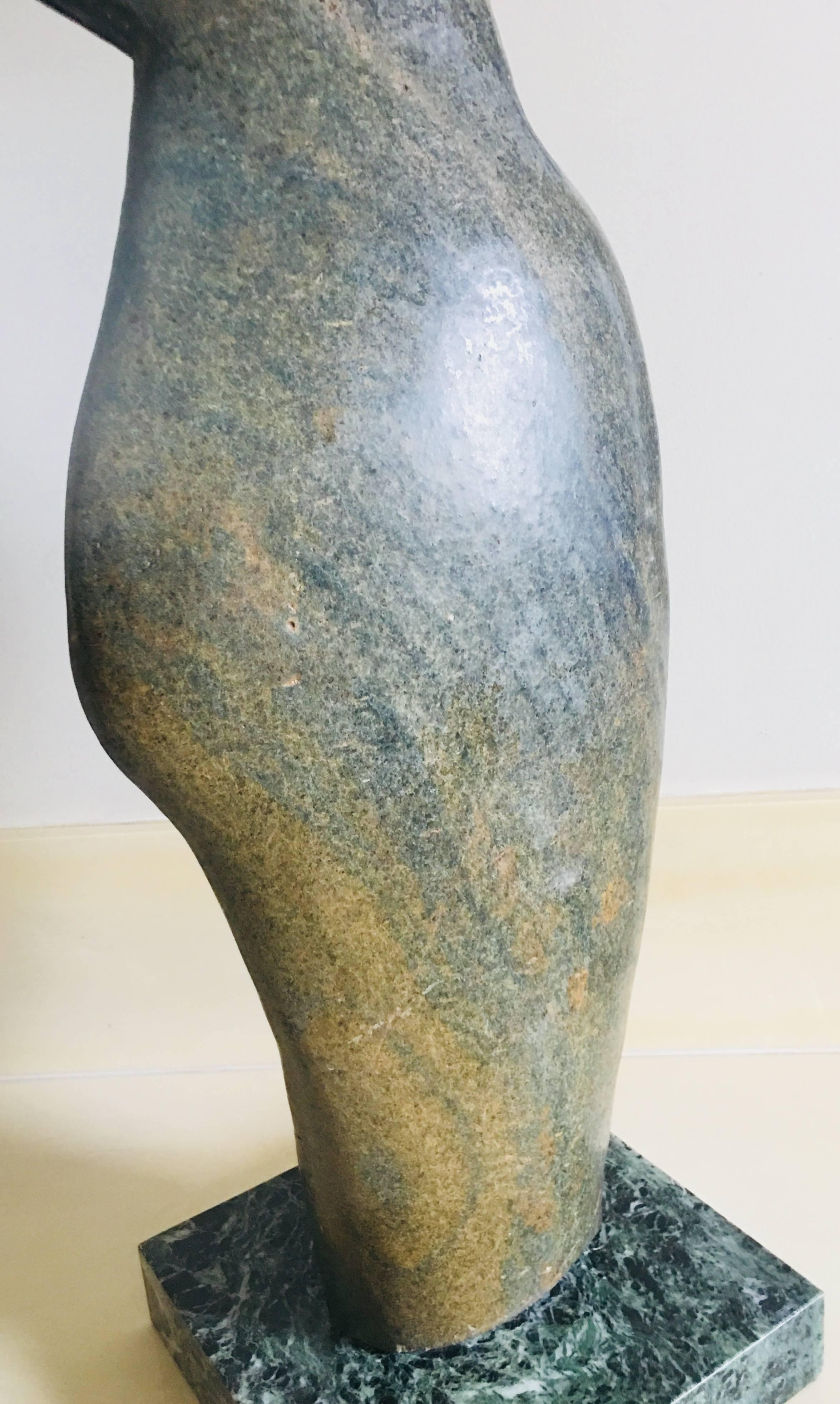 Sculpture de hibou de Bauden Khoreay, hommage à Picasso,  Afrique, 1970 en vente 3