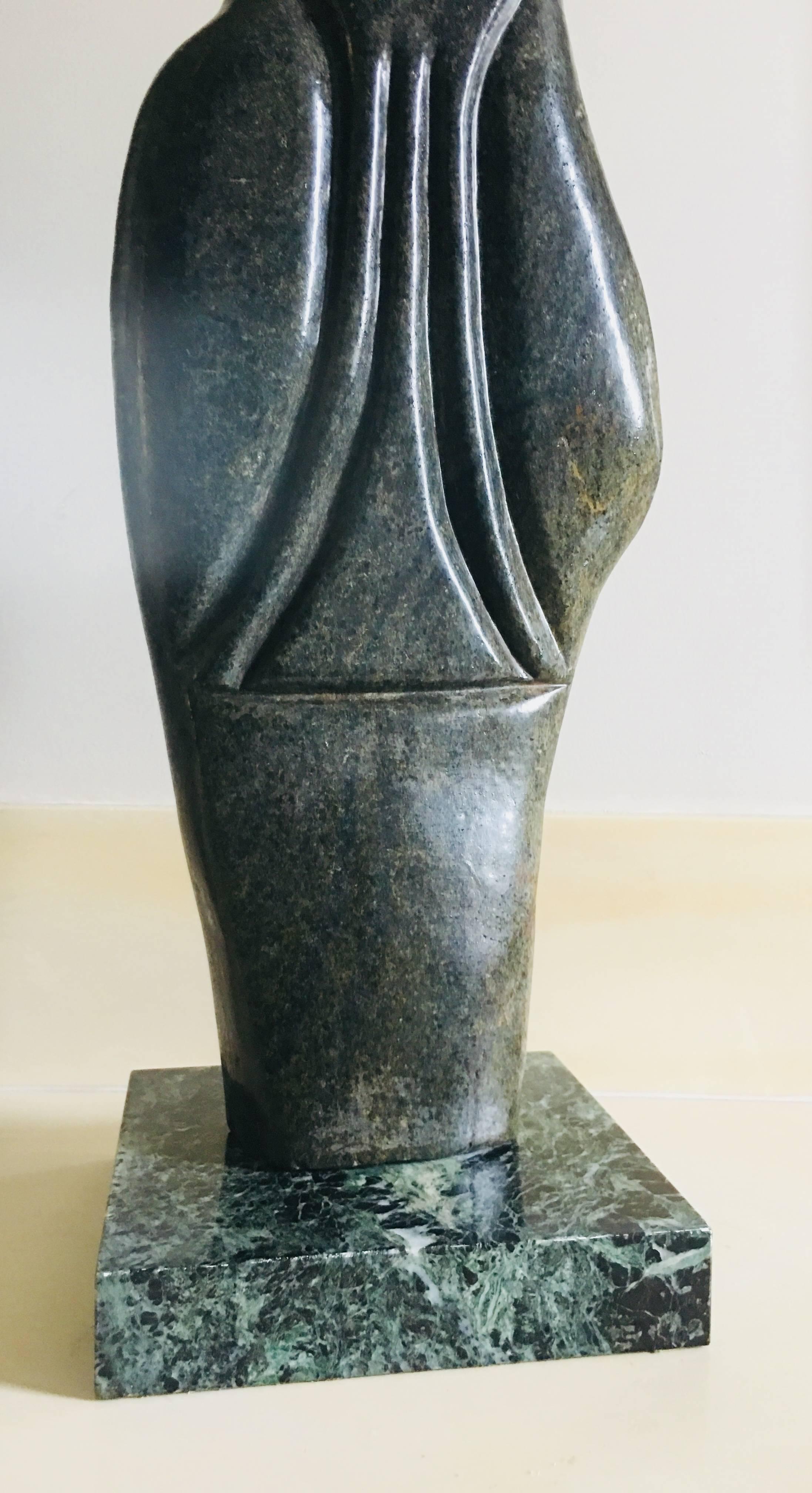 Bauden Khoreay - Scultura di gufo, omaggio a Picasso,  Africa, 1970 in vendita 6