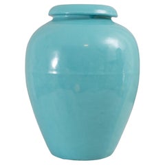 Bauer Co. Green Oil Jar,  ca. 1930's, Made in California, Rarer Smaller Size