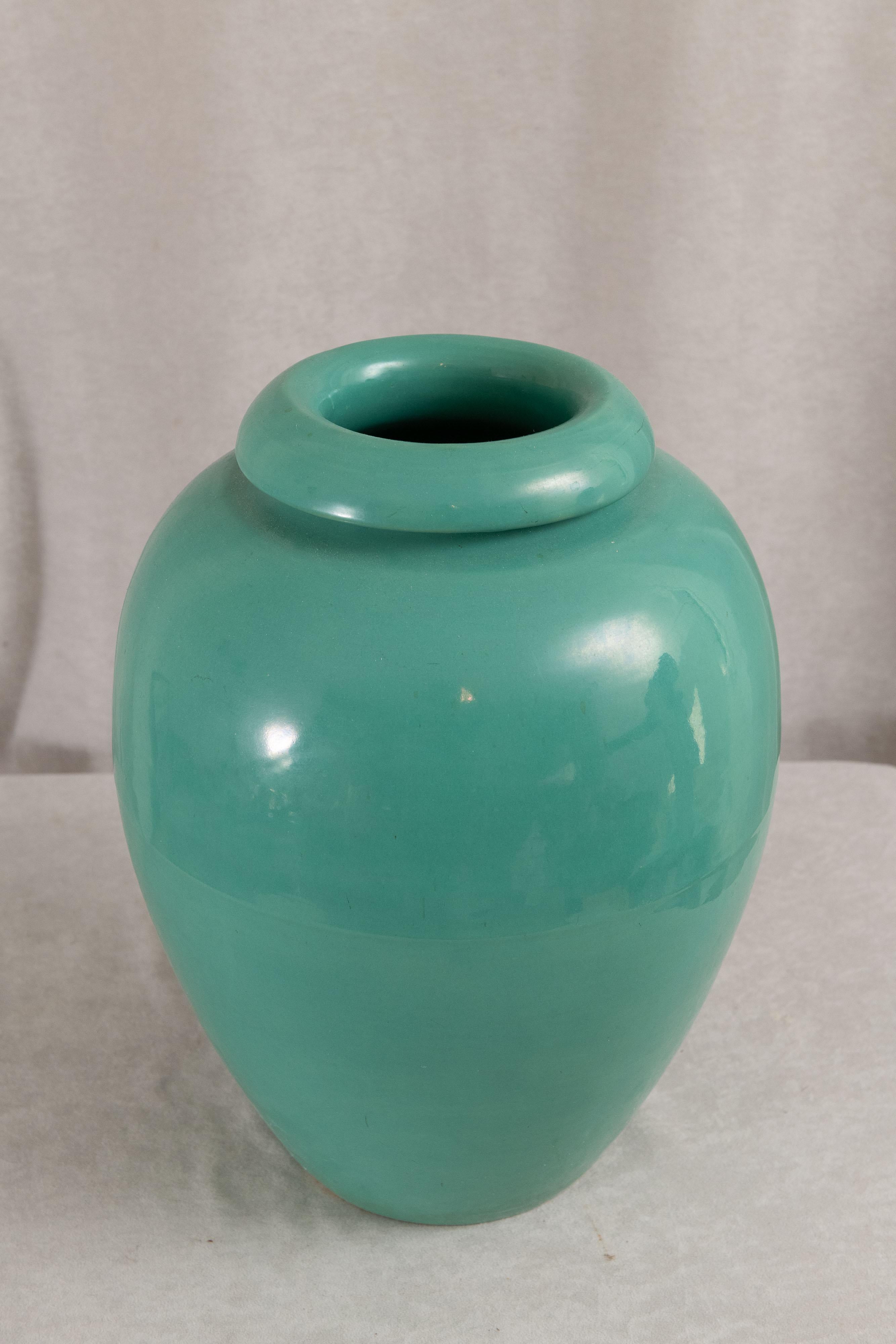 Bauer Co. Jarra de aceite, verde, ca. 1930, Made in California Artes y manualidades en venta